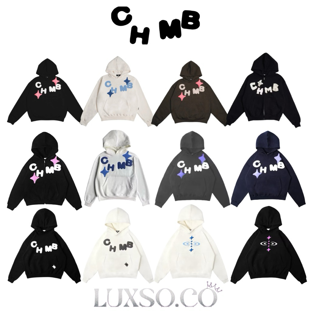 [100% ORIGINAL] BOXY HOODIE CHMB BEDSTAR, BLESSED, SHOTING LOVE, MASKING TAPE & BASIC