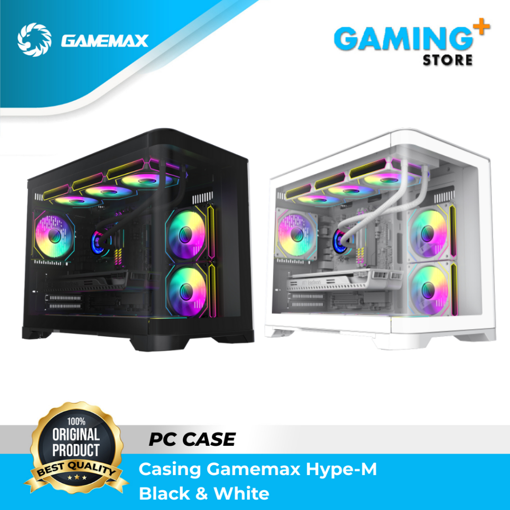 Casing PC Gamemax Hype-M Black Case