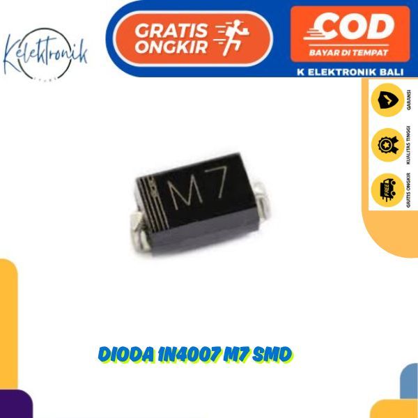 DIODA M7 SMD DO-214AC Dioda 1N4007 SMD Diode 1A Single 1kV IN4007