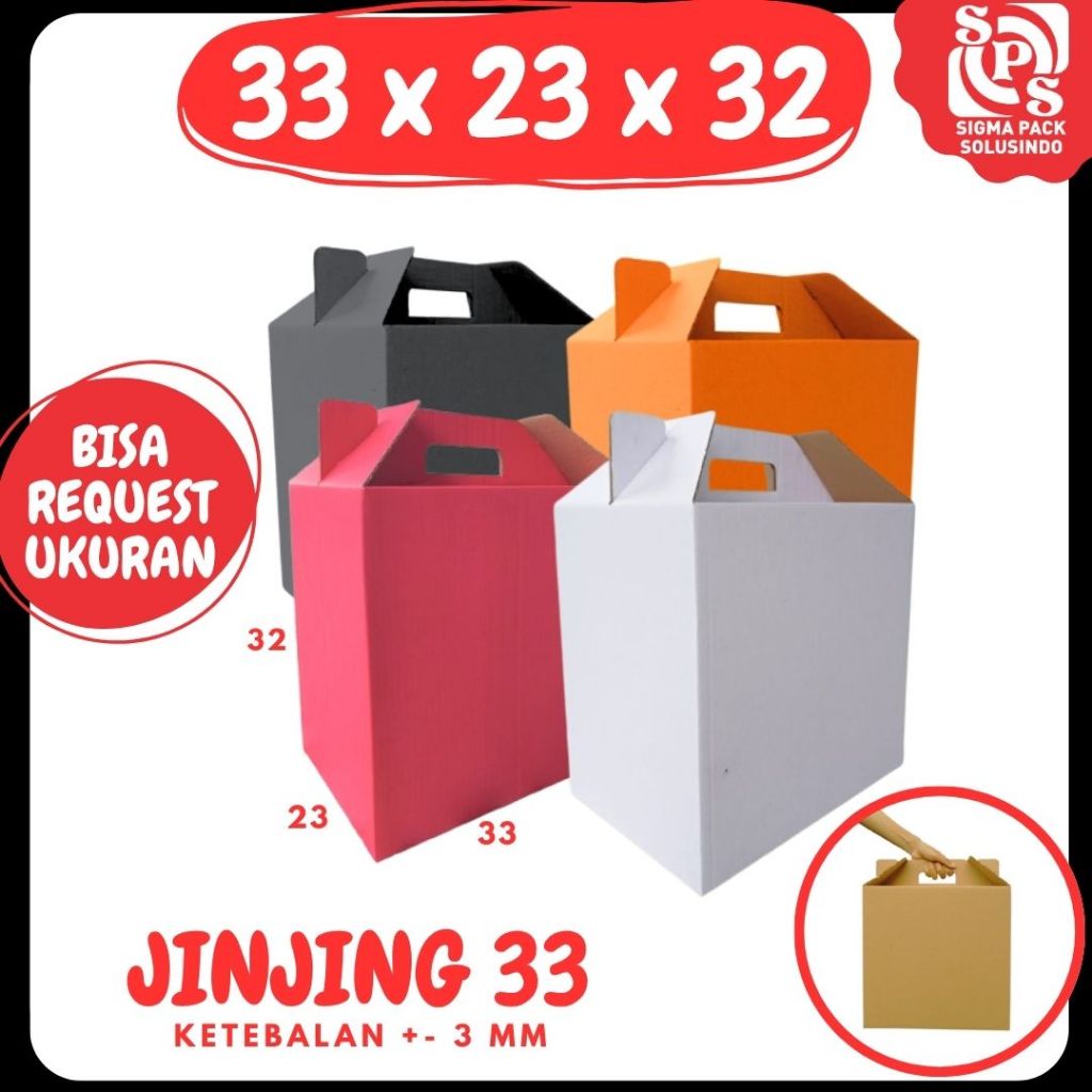 

Box Parcel Jinjing 33x23x32 Gable Box Kardus Packing Eid Mubarok Idul fitri Bingkisan lebaran / Parcel / Lebaran / idul Fitri / Paket / sembako