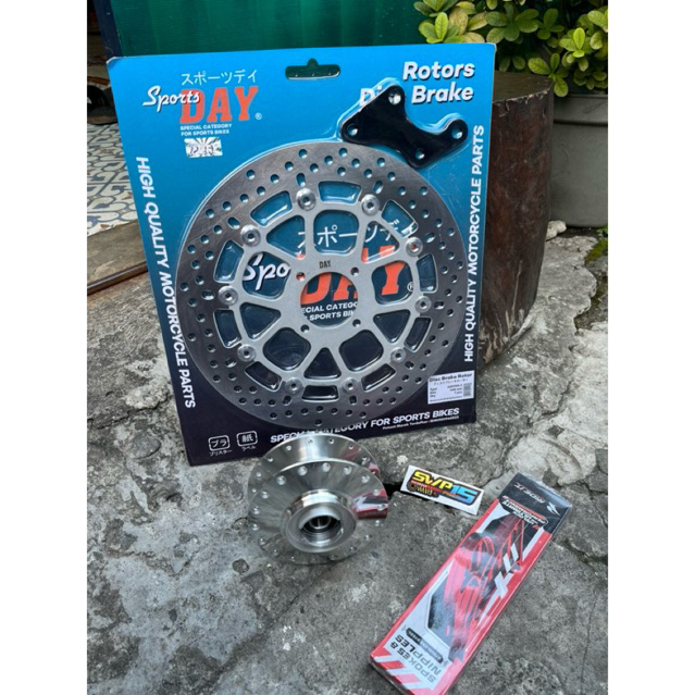 Paket Tromol SsTwo Set Cakram Depan Evo 300mm Ruji Stainless Ring 17