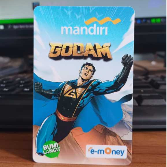 Emoney Mandiri Kartu Etoll Original asli bukan custom edisi BUMI LANGIT GODAM