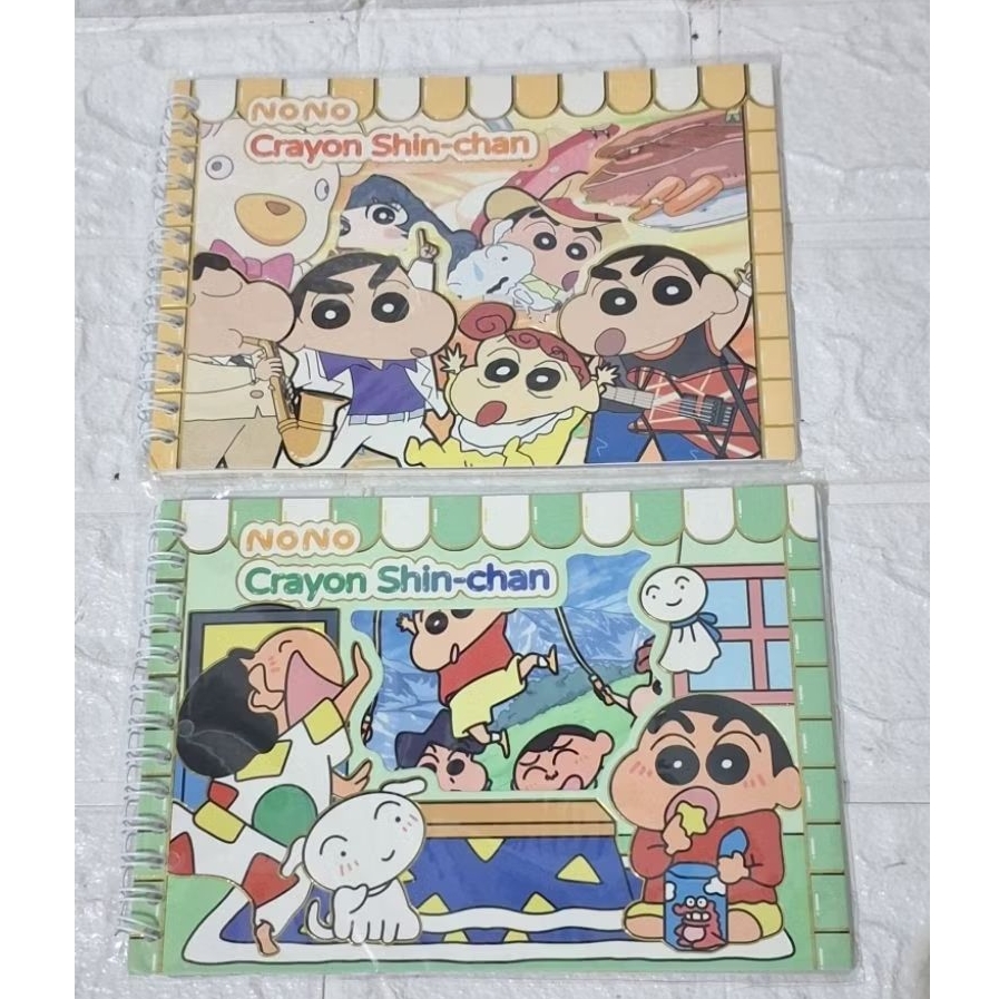 

buku stiker notes catatan motif karakter crayon shinchan sinchan himawari dan bolpen pen motif karakter anak kartun