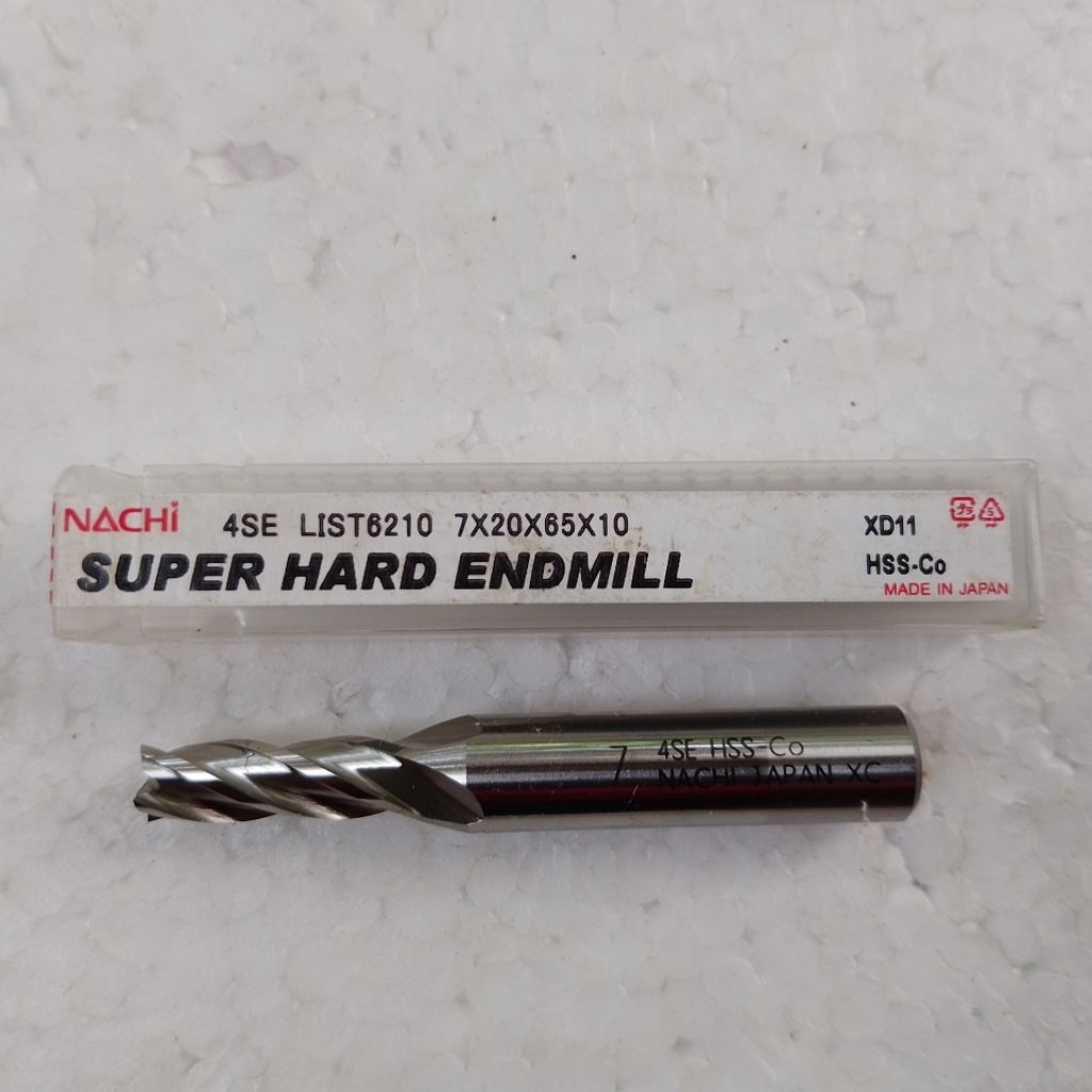Endmill Nachi 7mm flute 4 Shank 10mm endmill 7mm NACHI