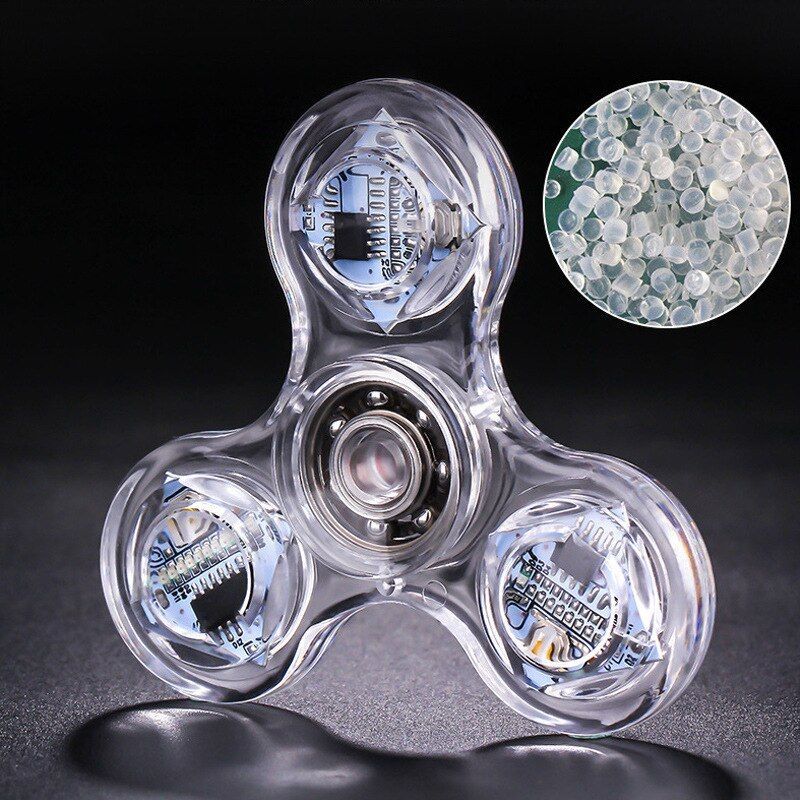 Fidget Spinner Metal With Lampu Led Warna Warni / Mainan Spiner Untuk Anak Premium Terbaik Berkualit
