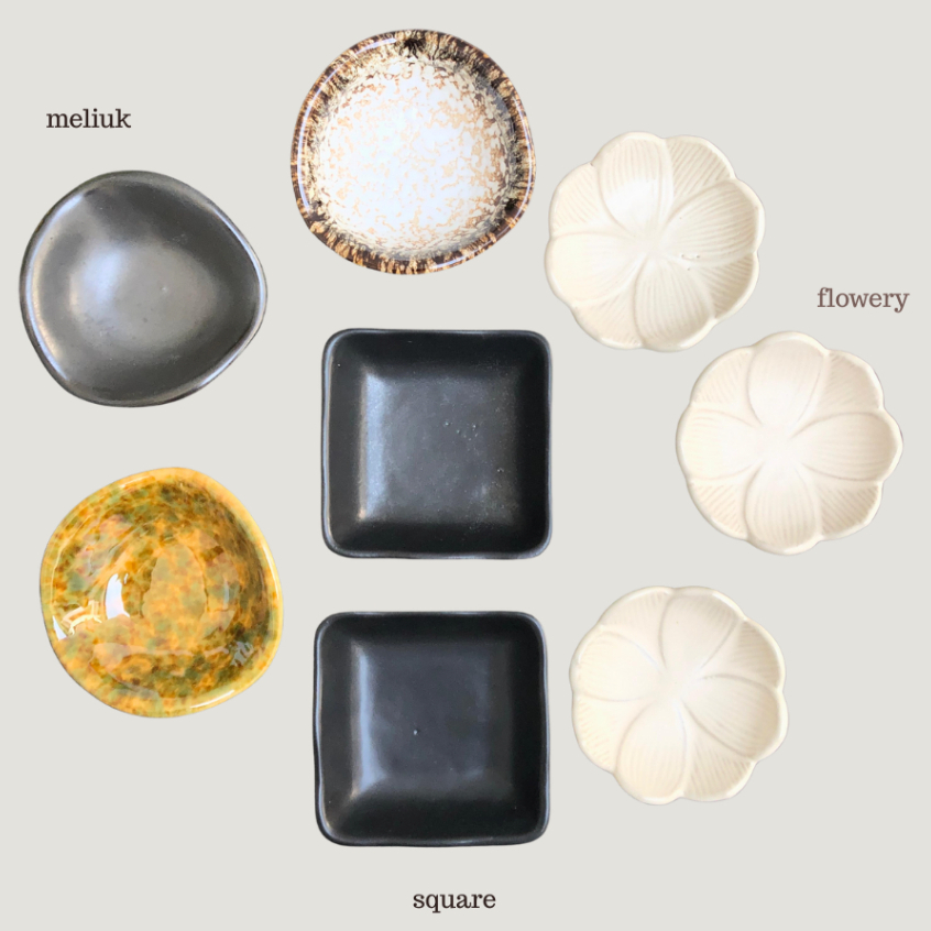 KALA REWIT SAUCER TEMPAT SAMBEL TEMPAT SAUCE SAMBAL TEMPAT KECIL KERAMIK