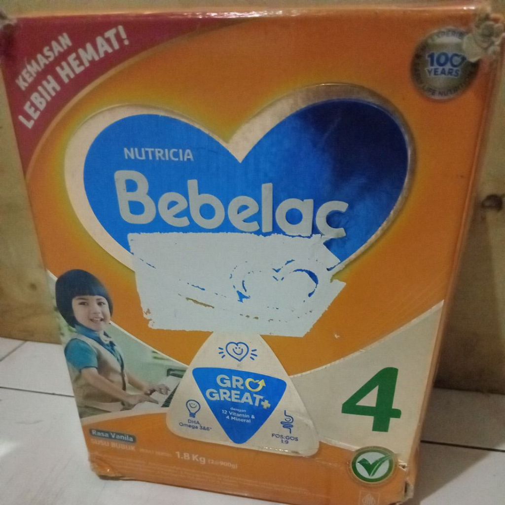 

Rijek Kemasan dus Nutricia Bebelac Tahap 4 vanila 1,8 Kg