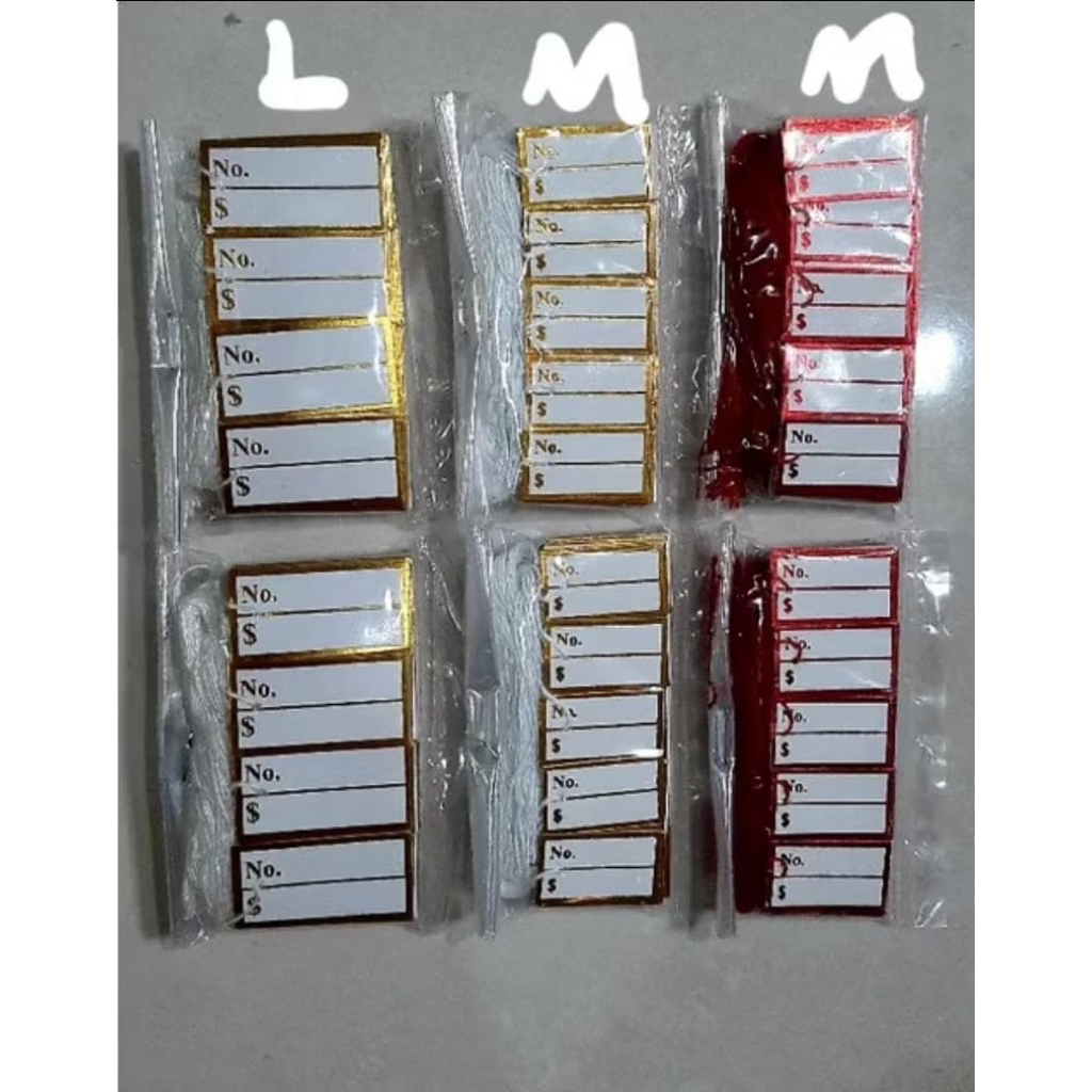 

label harga/gantungan harga emas/bandrol harga/label serbaguna/label harga emas/hang tag/bandrol emas/label kertas/label harga merah