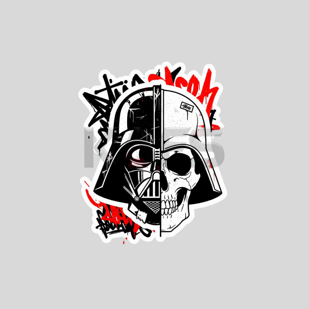 

Stiker Glossy Star Wars Darth Vader Keren Anti Air Laptop Gitar Helm