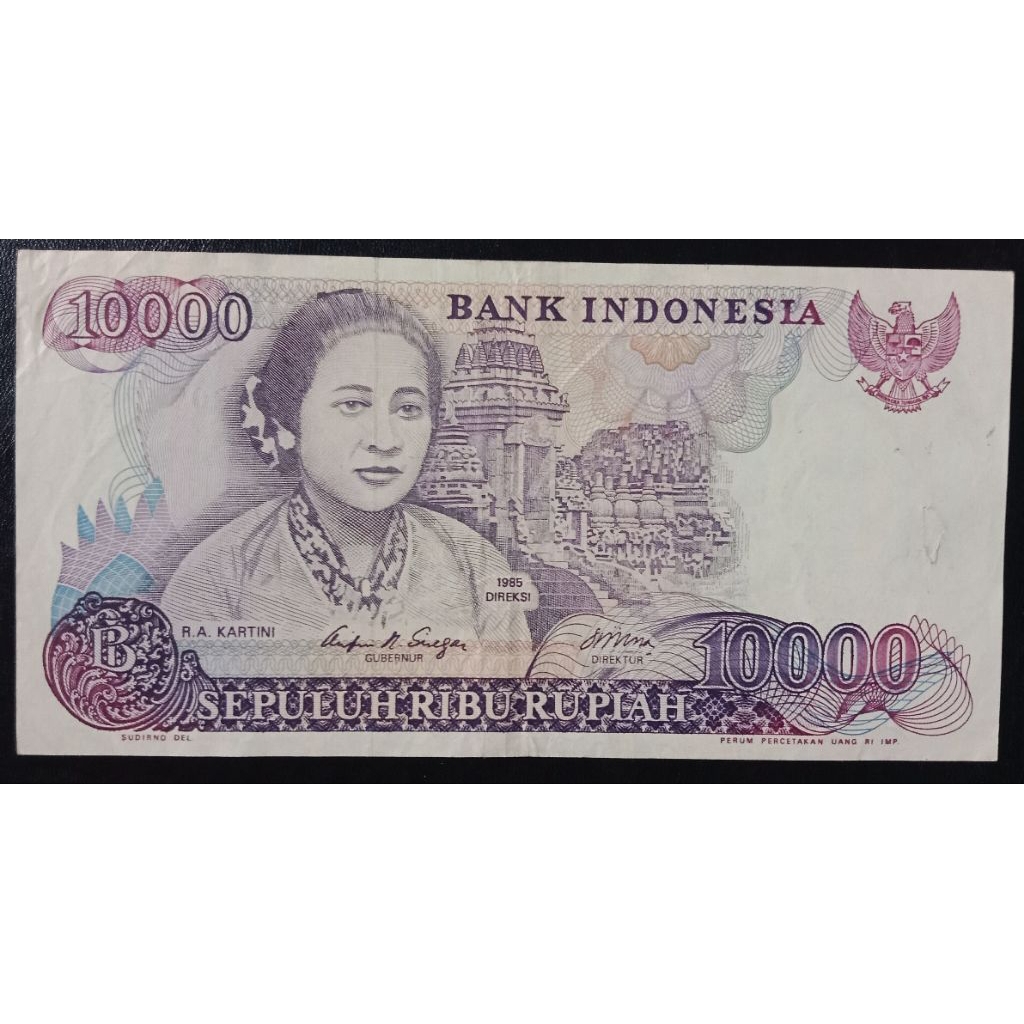 UANGKUNO 10.000 RUPIAH KARTINI THN 1985