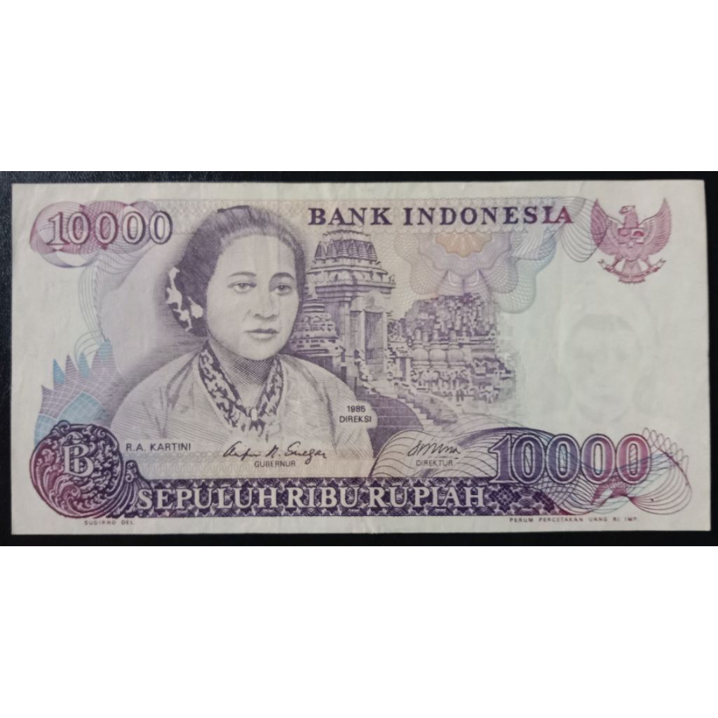 UANGKUNO 10.000 RUPIAH KARTINI THN 1985