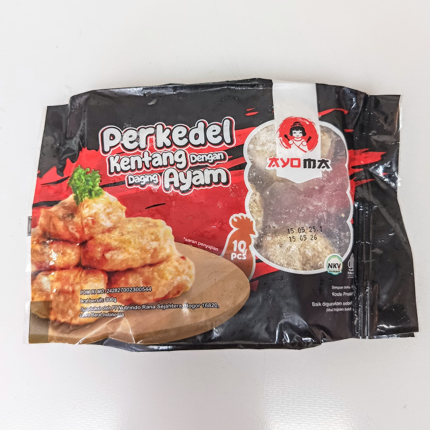 

AYOMA Perkedel Kentang Isi AYAM 10 pcs 300gr Enak Gurih Halal