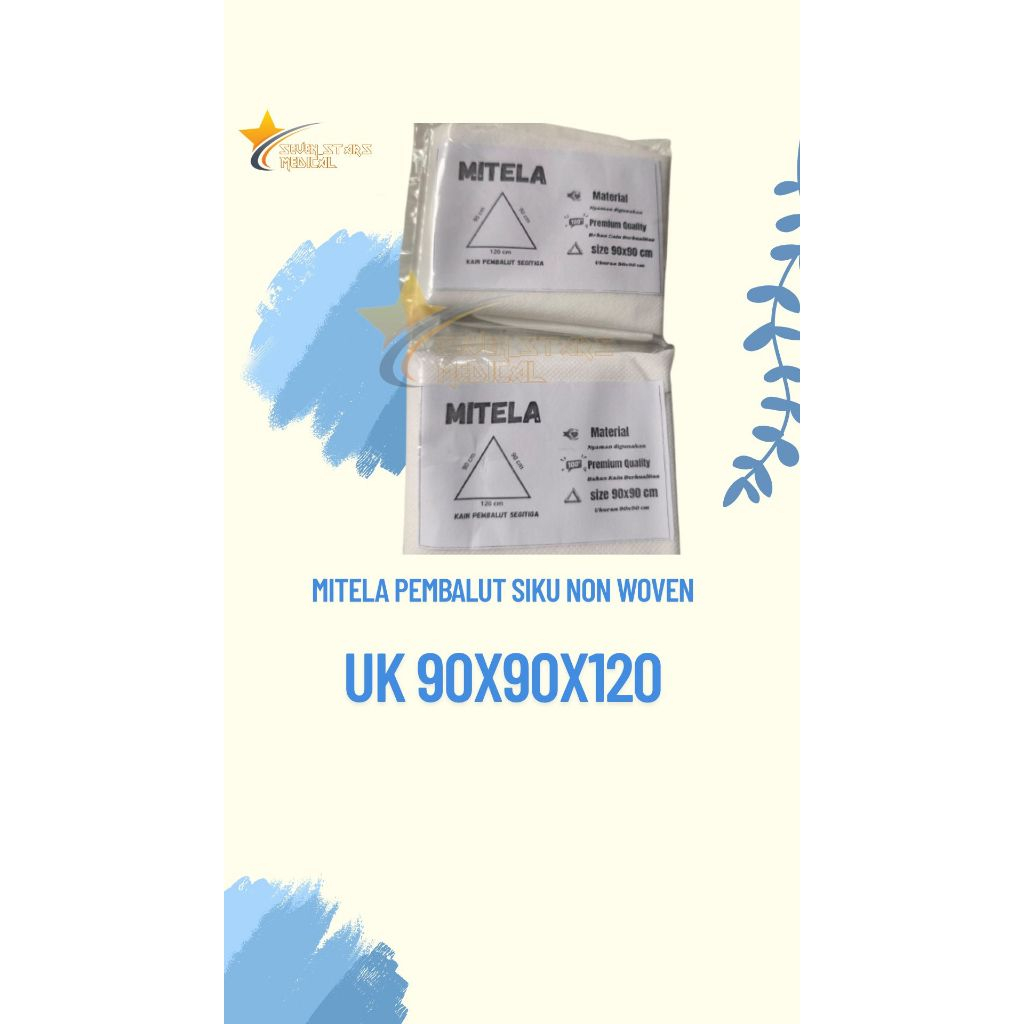 Mitela Kain segitiga - Mitela Kain 90x90 PMR Kain anduh PMR