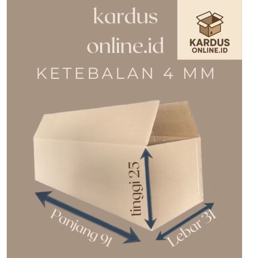 

Kardus packing Uk 91x31x25 3ply (4mm)