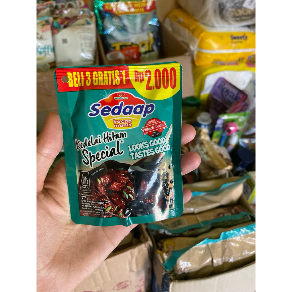 

Promo beli 3 gratis 1 kecap manis sedap 77g