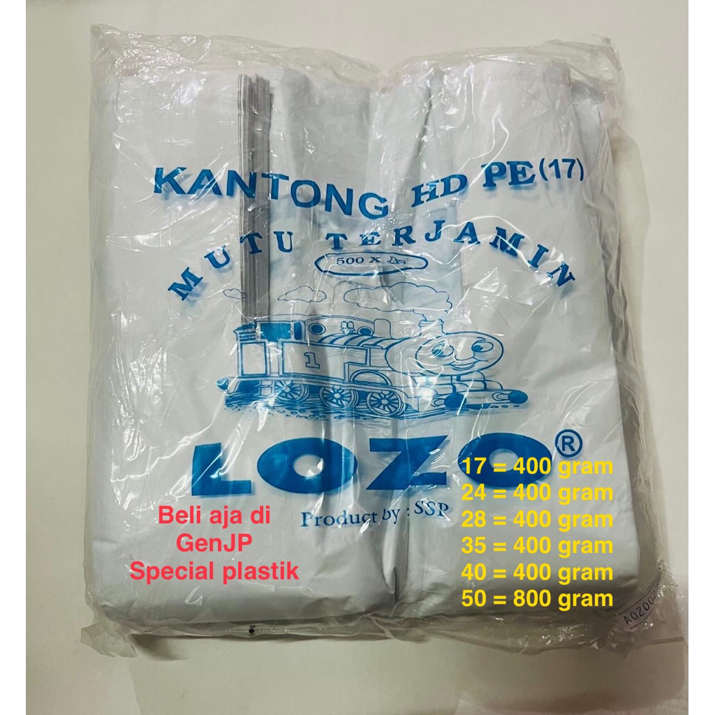 Kantong plastik kresek HD warna putih