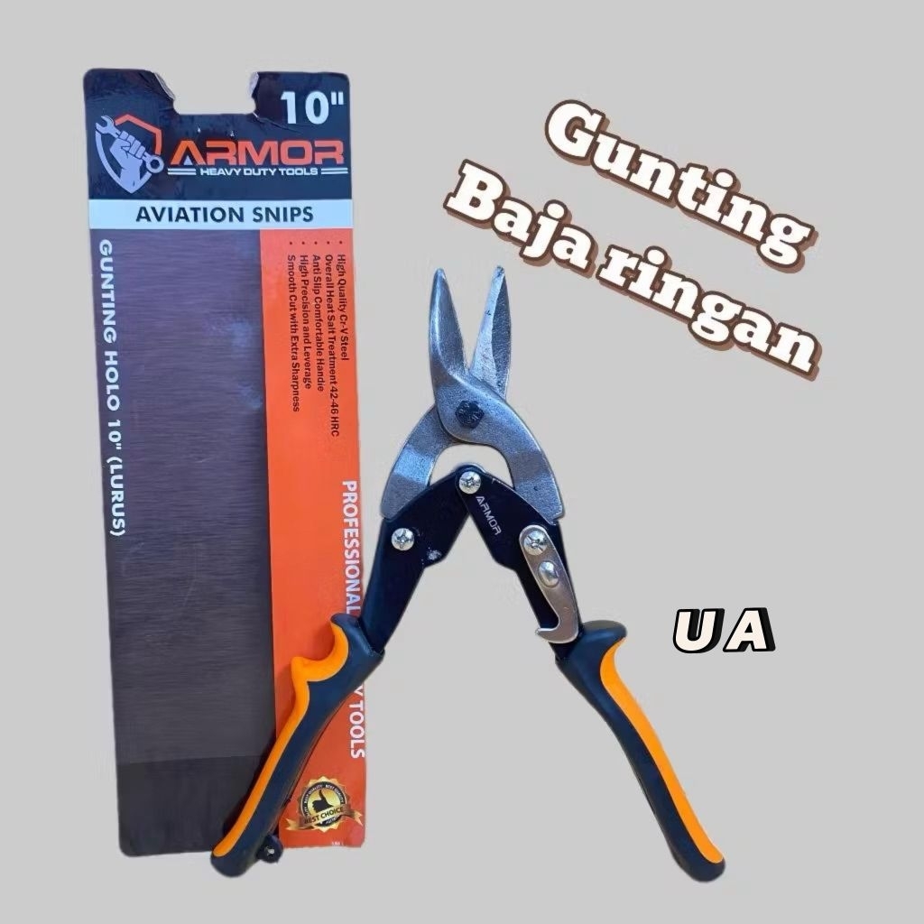 Gunting Baja Ringan Lurus / Gunting holo / Gunting Seng Lurus