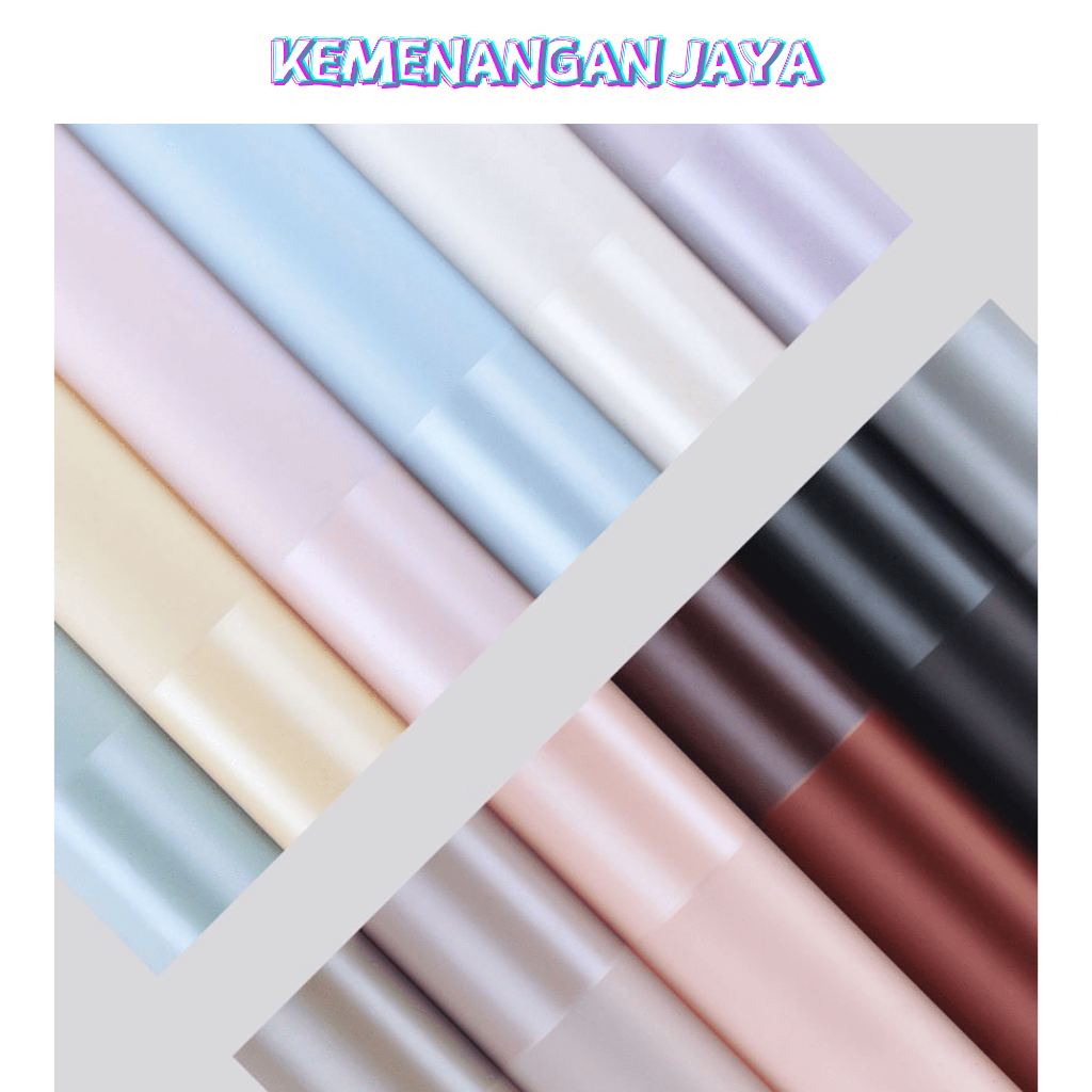 

Isi 20 LEMBAR Kertas Buket Bunga Waterproof Big Line Color Cellophane Flower Wrapping KB104