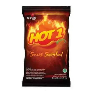 

hot 1 saus sambal pouch 1kg