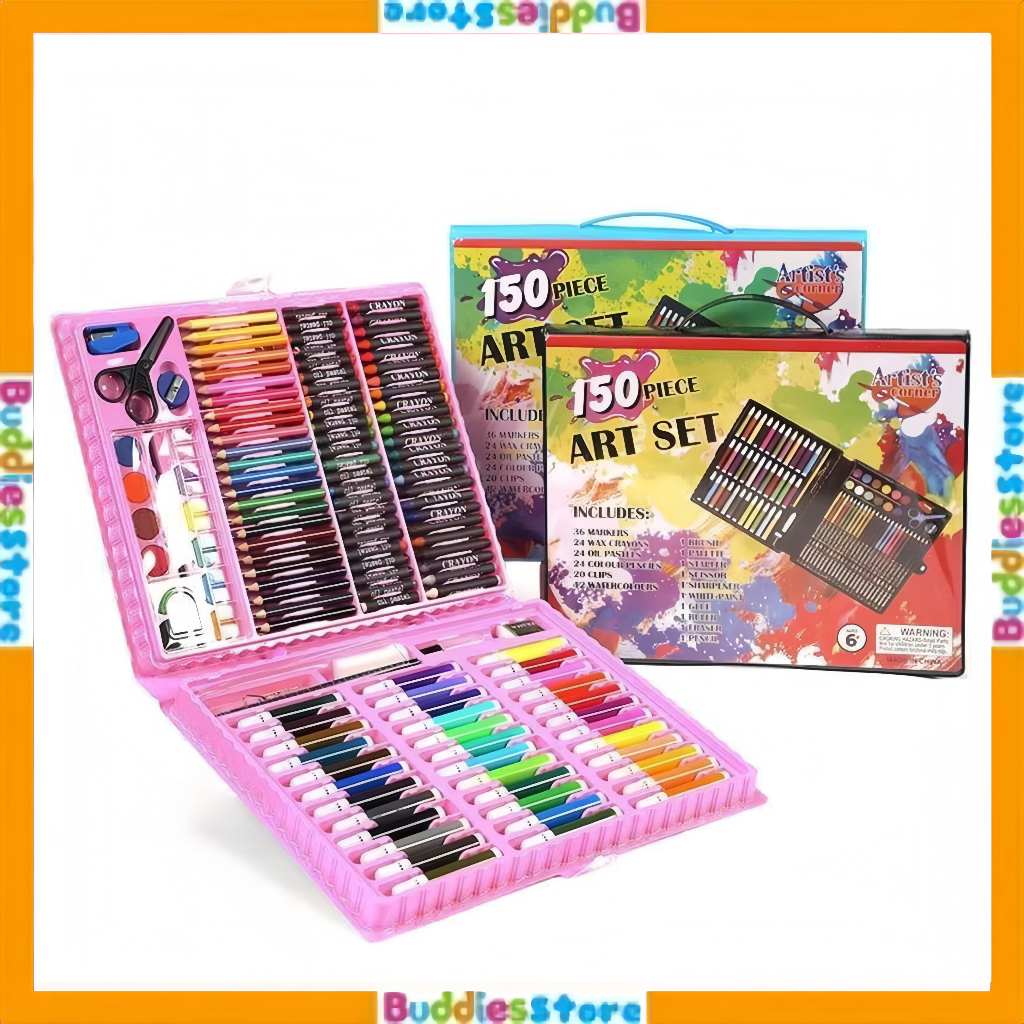 

CRAYON ART SET 150 PCS ALAT MEWARNAI - PENSIL WARNA KRAYON SET