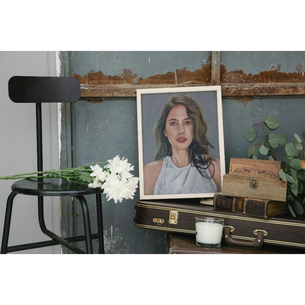 Lukisan Wajah Kanvas