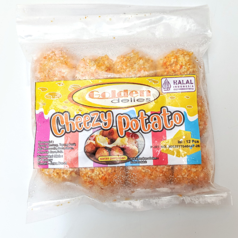 

GOLDEN DELIES Cheezy Potato Isi 12 pcs Bola-Bola Kentang isi Keju Mozarella Lumer Melar Crunchy