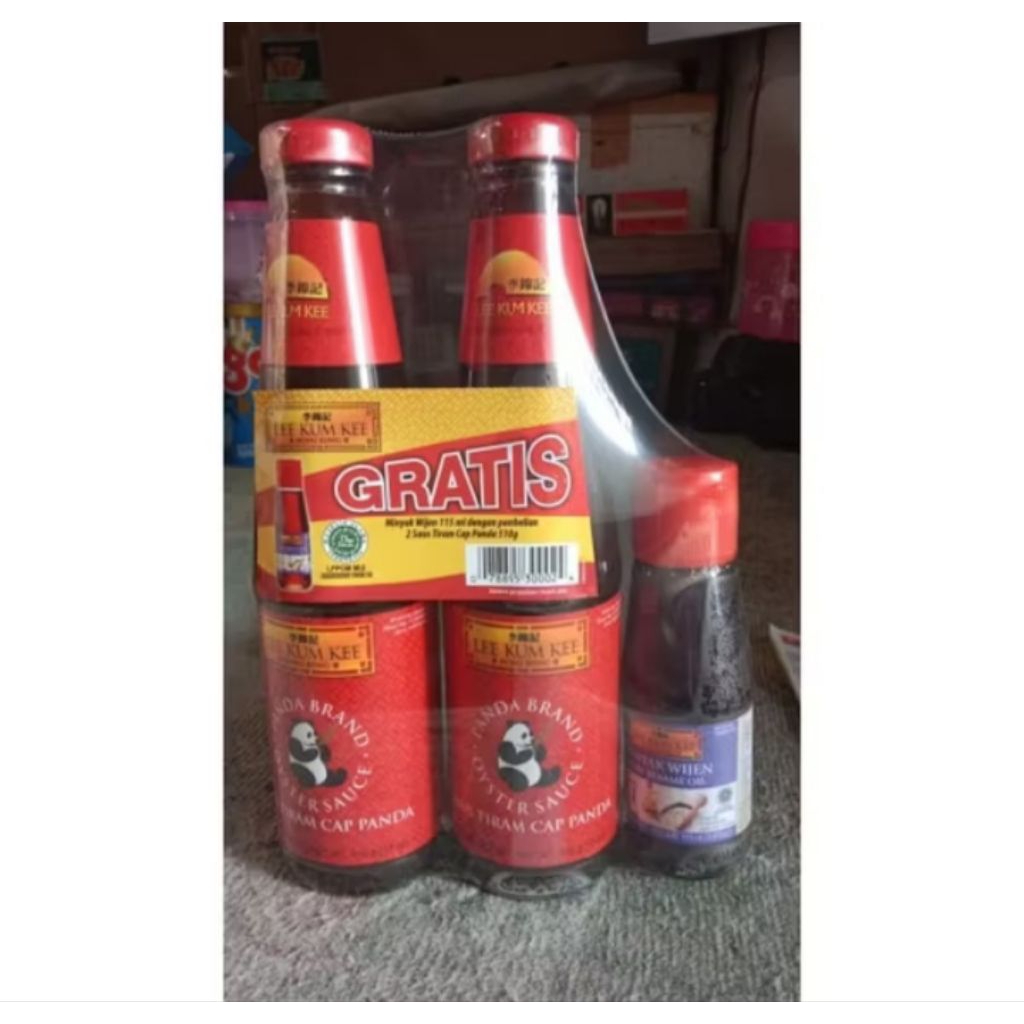 

Lee kum kee saos tiram 510 paket free minyak wijen Lee kum kee