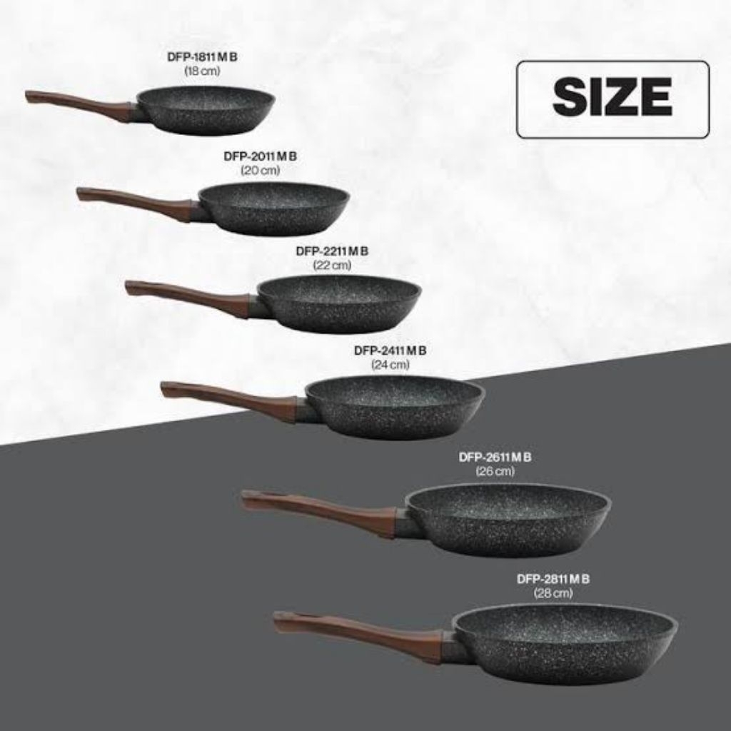 wajan Miyako marble pan cookware