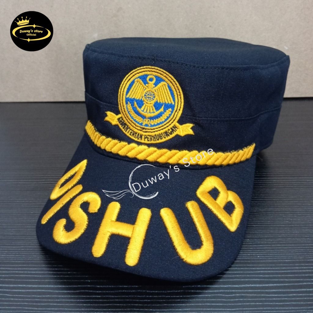 TOPI KOMANDO KEMENHUB/PERHUBUNGAN GOL 3A - 3D FREE BORDIR NAMA DAN JABATAN - TOPI KOMANDO LOGO KEMEN