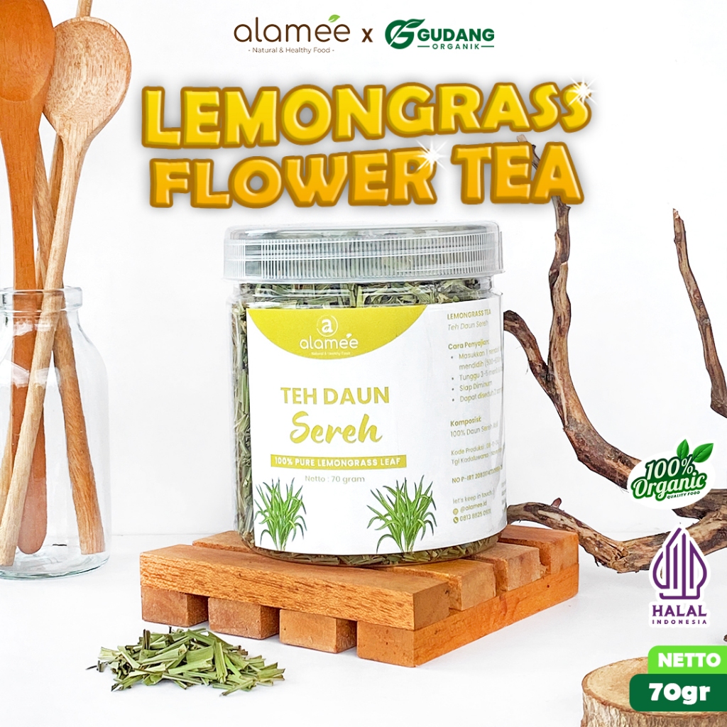 

alamee teh bunga lemongrass menyajikan aroma citrus yang menyegarkan cocok untuk relaksasi