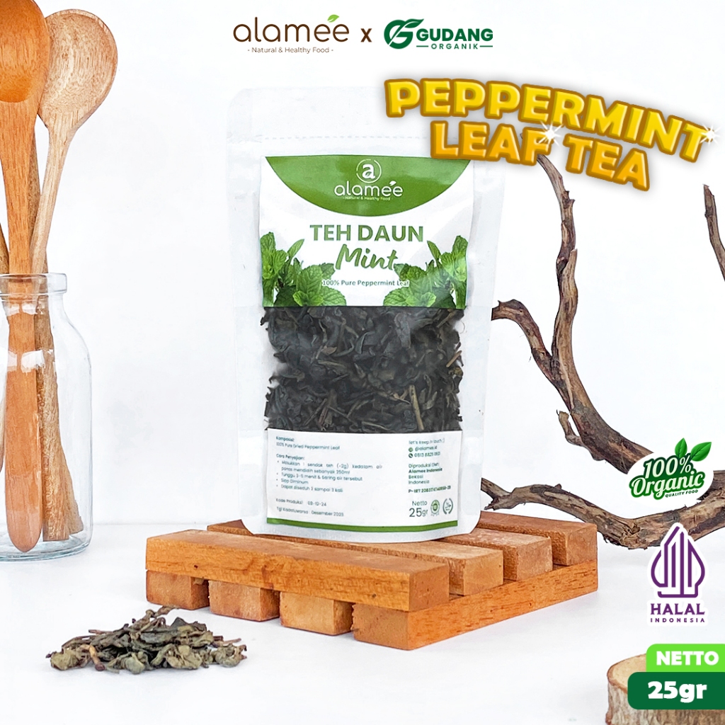 

alamee teh bunga papermint memberikan rasa mint yang khas dalam setiap cangkir 25 gram