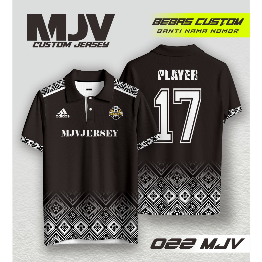 022 kaos jersey futsal desain simpel keren bebas costum nama nomer