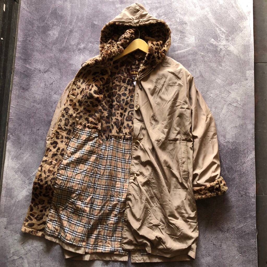 Coat Fradong Second Size XL,Bahan Tebal,coat leopard jacket second coat jacket musim dingin second p