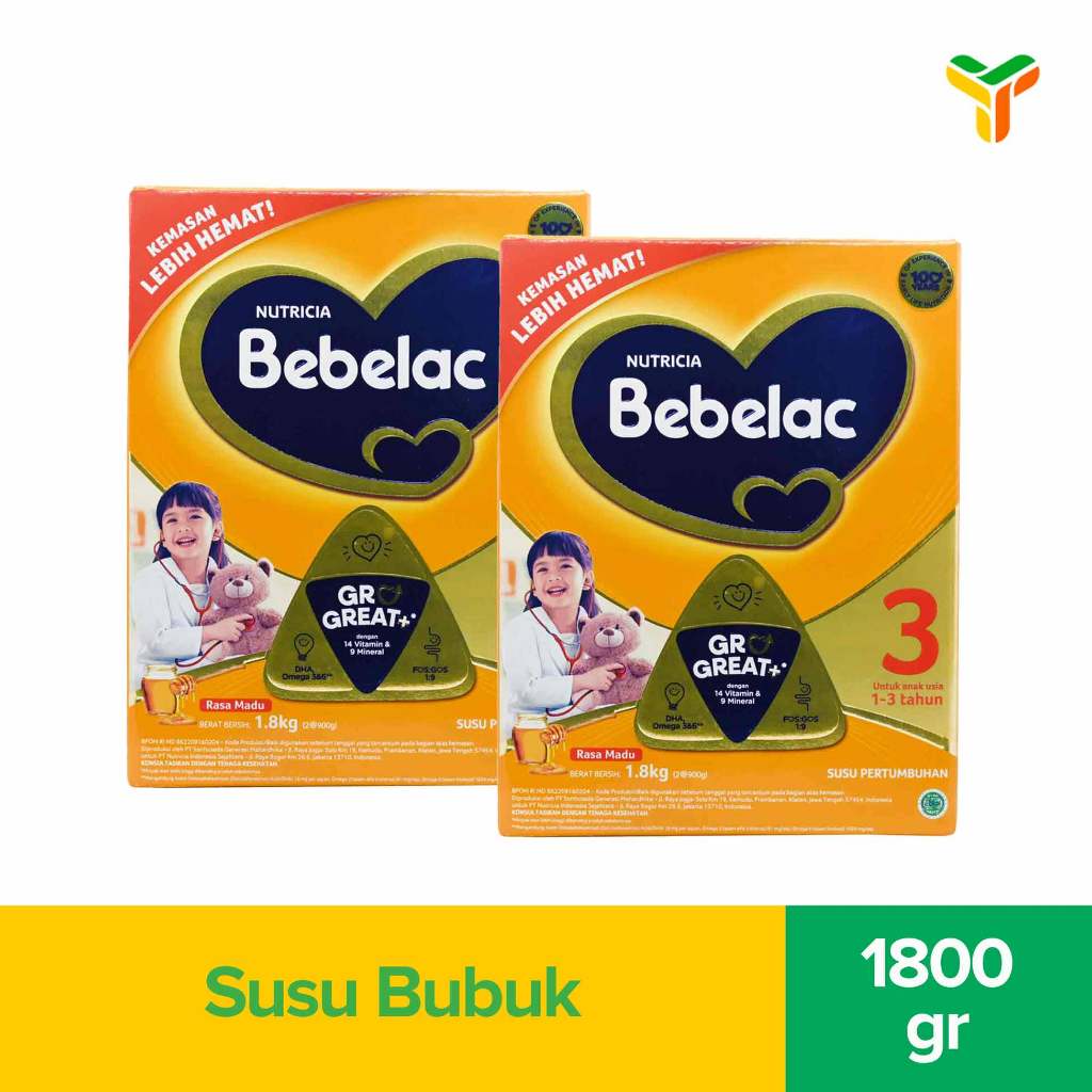 

2Pcs Bebelac 3 Madu 1800G Box