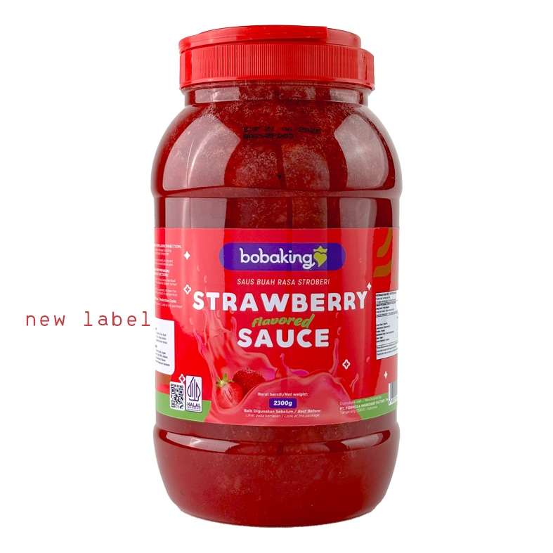 

2.3kg BOBAKING STRAWBERRY SAUCE (TOPPING SAUS STOBERI)