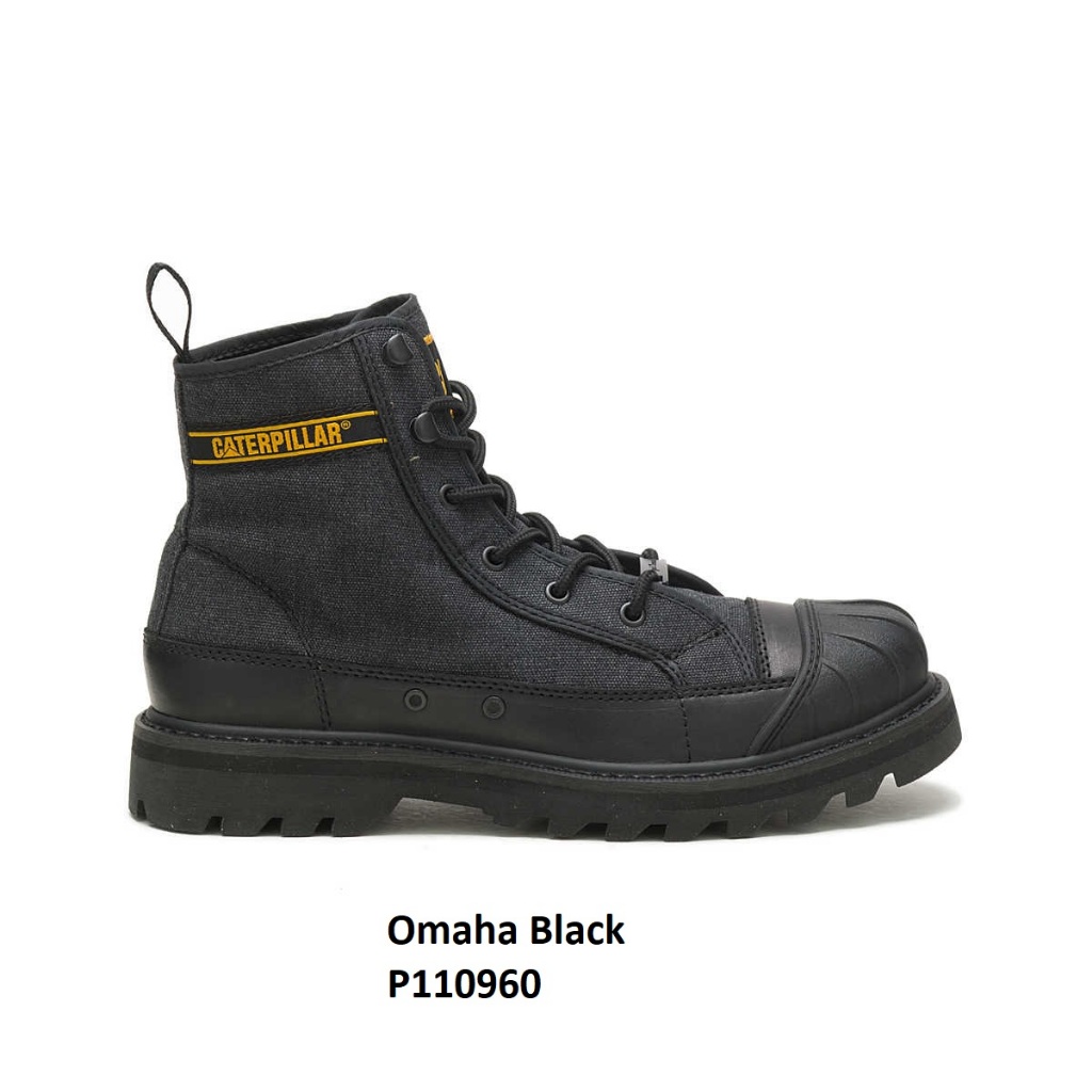 Sepatu Casual Caterpillar Original Omaha Black