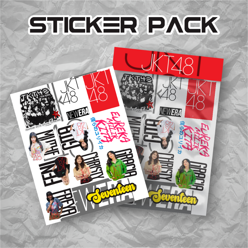

STIKER PACK MINI LOVE LETTER JKT48 / STICKER BUKU JKT 48 / STIKER HIASAN MOTIF JKT48