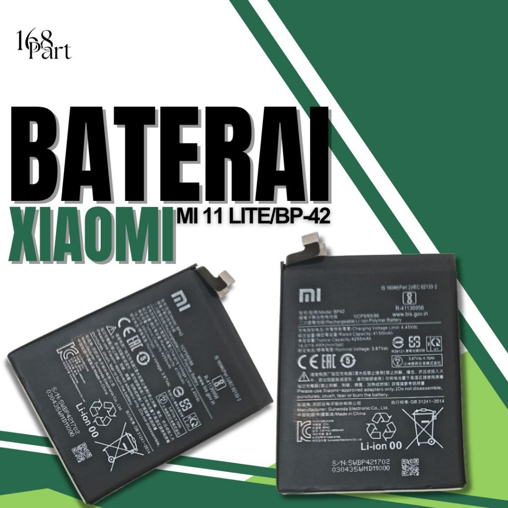 BATERAI MI 11 LITE BP-42