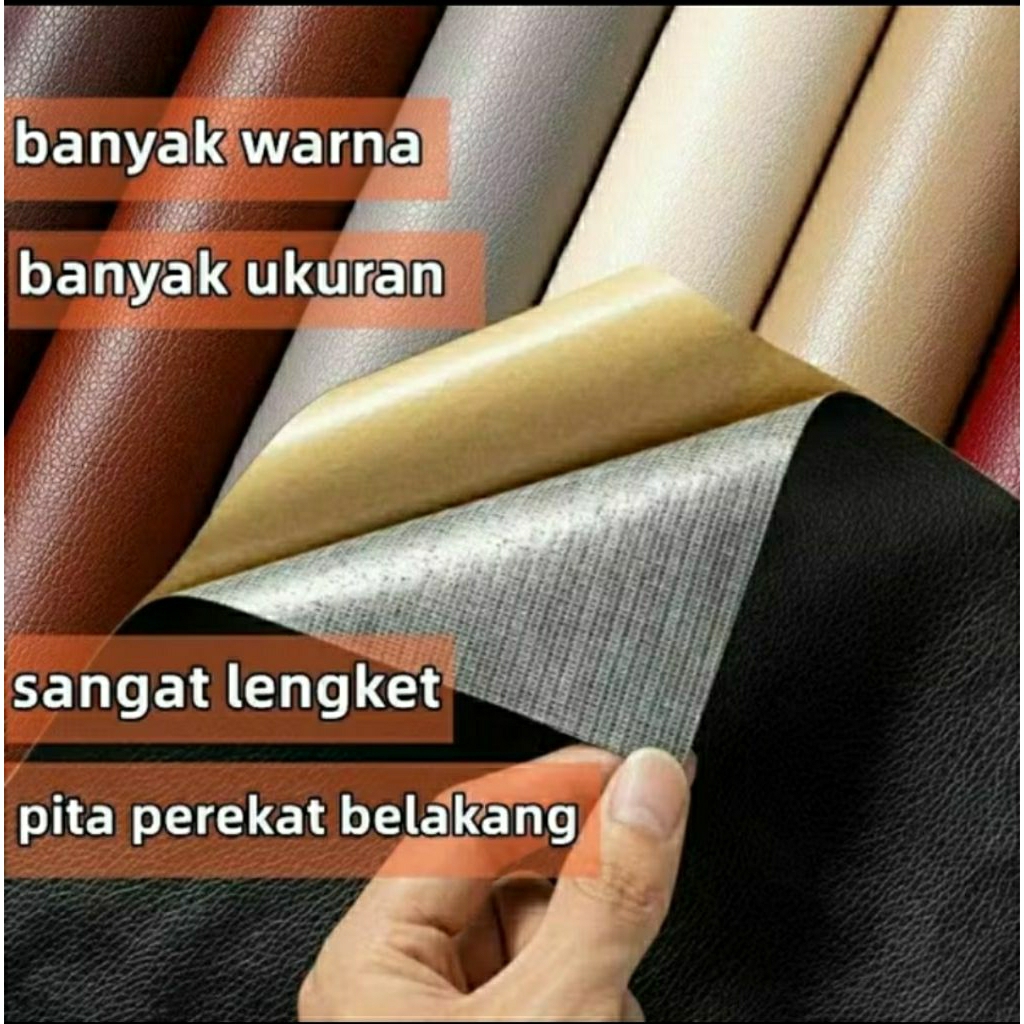 Sticker kulit serbaguna 50x138 stiker kulit jok motor mobil stiker kulit sintetis stiker kulit repar