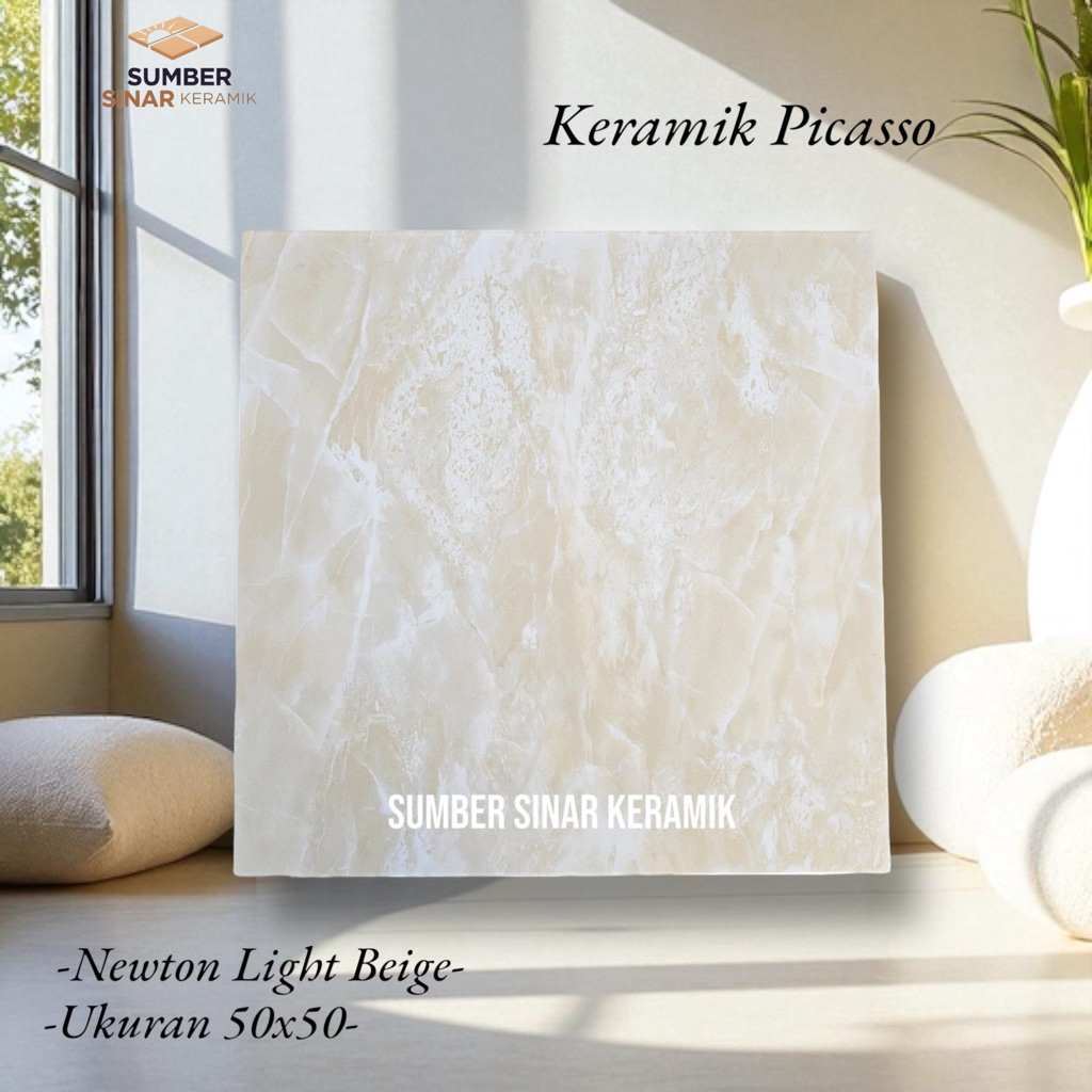 Keramik 50x50 Picasso Newton Light Beige