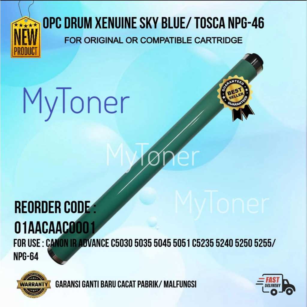 OPC Drum IR Advance C5030 C5035 C5045 C5051 C5235 C5240 C5250 C5251 NPG-46 / Organic Photo Conductor