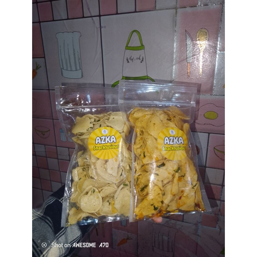 

Basreng chili oil daun jeruk