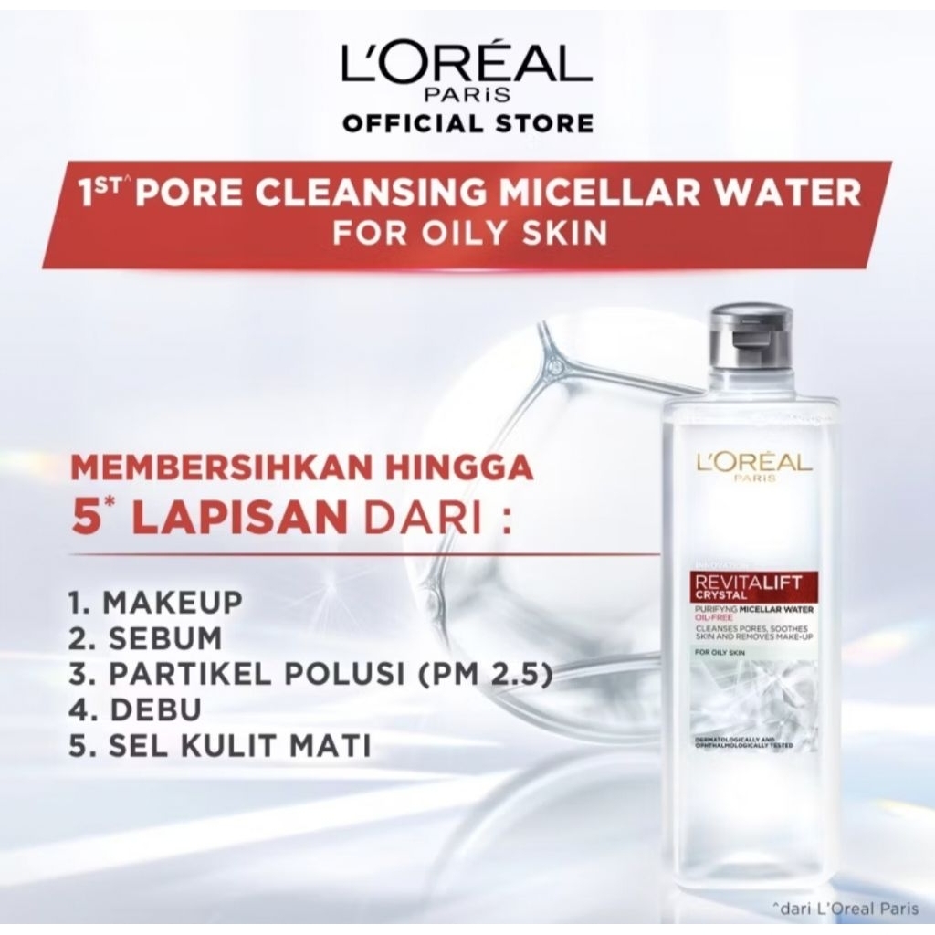 MICELLAR WATER LOREAL ( REVITALIFT CRYSTAL )