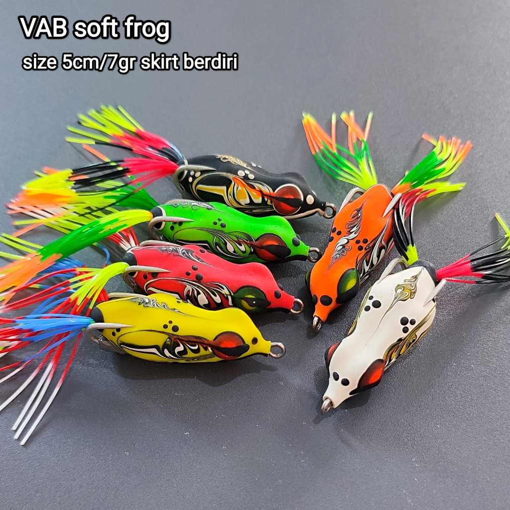 SOFT FROG SKIRT BERDIRI VAB SOFT FROG 5CM SLIM BODY. sofrog skrit berdiri.