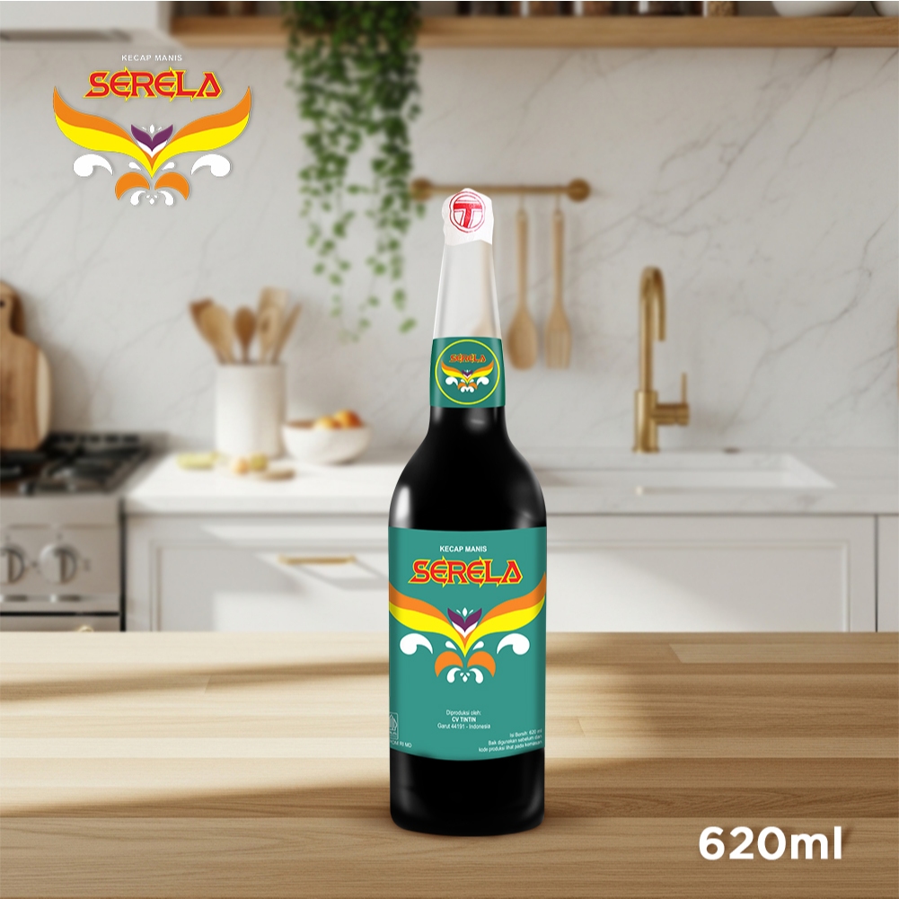 

SERELA Kecap Manis Hijau Botol Kaca 620ml