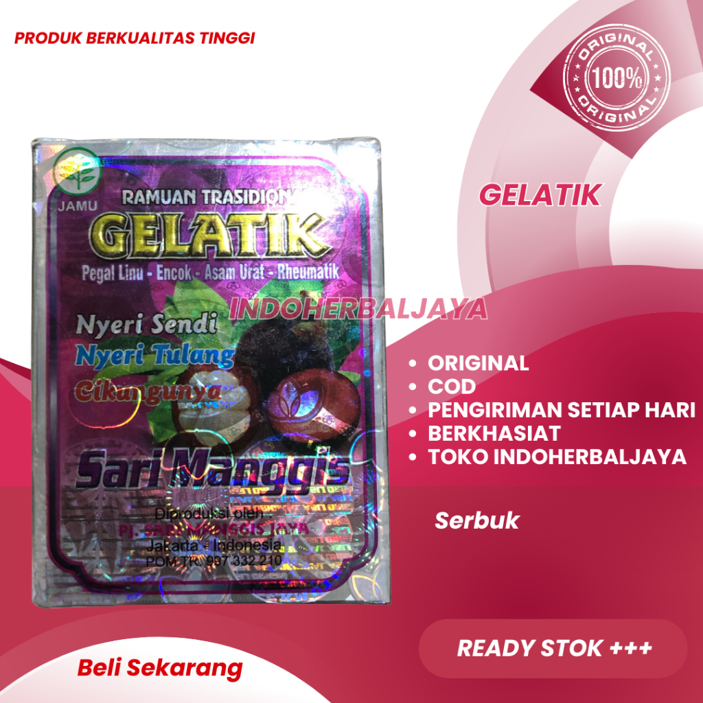 

Gelatik Sari Manggis Ramuan Tradisional 100% Asli