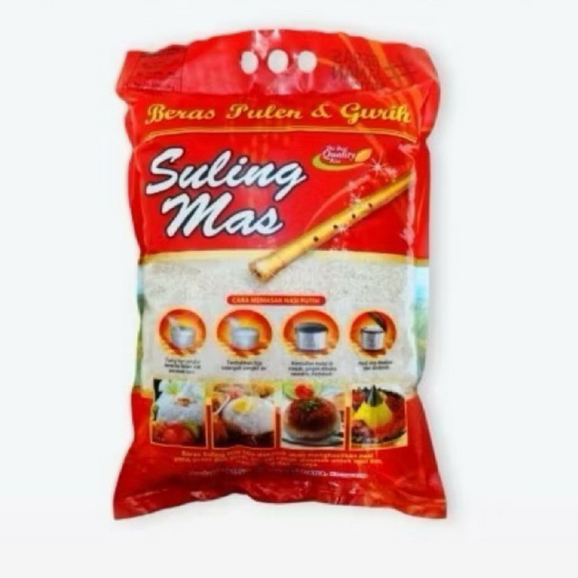 

Suling Mas Beras Putih Pulen & Gurih Premium IR 64 - 1 kg (Kemasan Satuan)