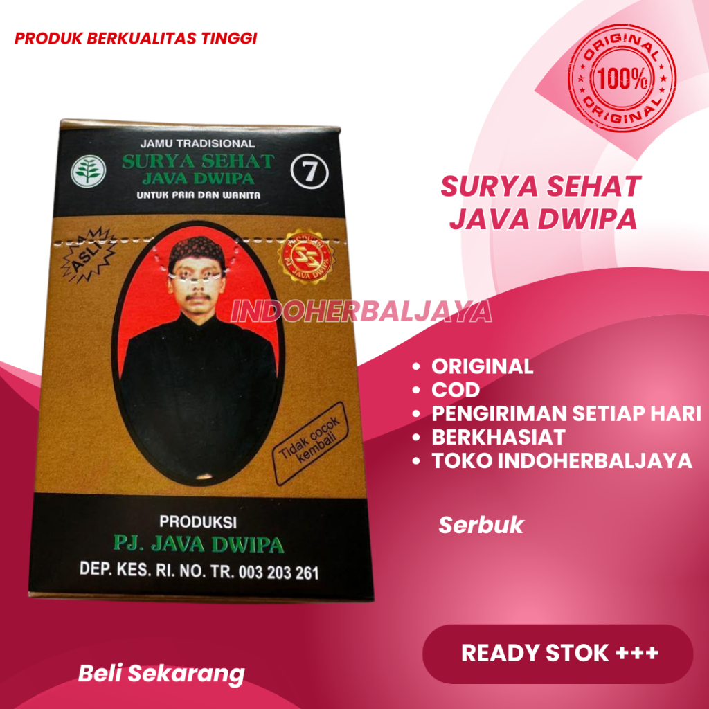 

Serbuk Jamu Surya Sehat Java Dwipa Original
