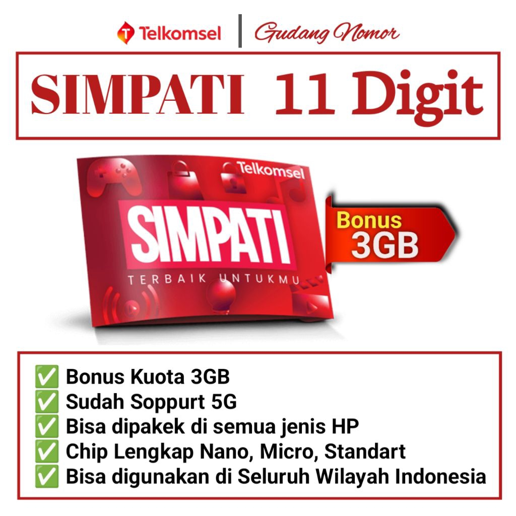 Nomor Cantik Telkomsel Simpati 11 Digit Nomer Cantik Simpati 11 Digit Telkomsel No Cantik Simpati Ko