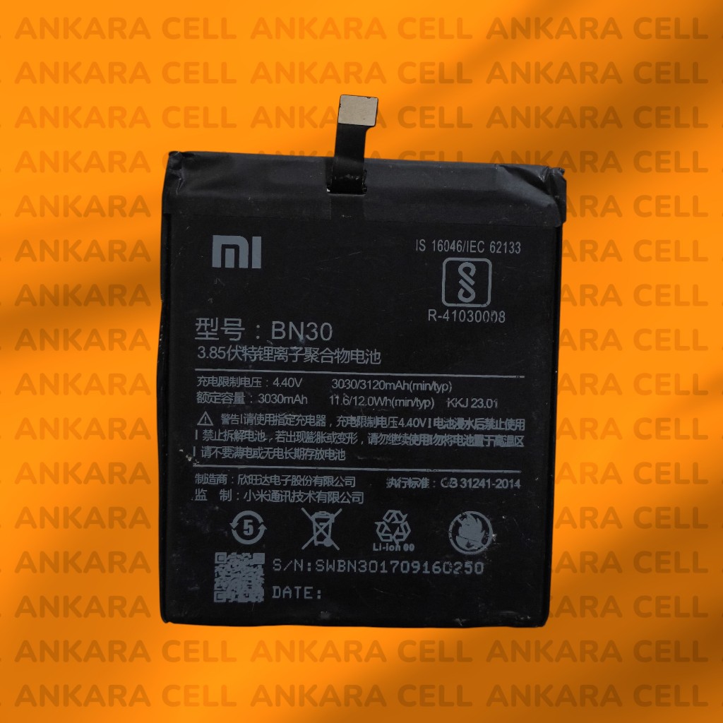 BATTERY / BATRE / BATERAI REDMI 4A BN30 BN 30 CODENAME RLX [COPOTAN TESTED ORI]